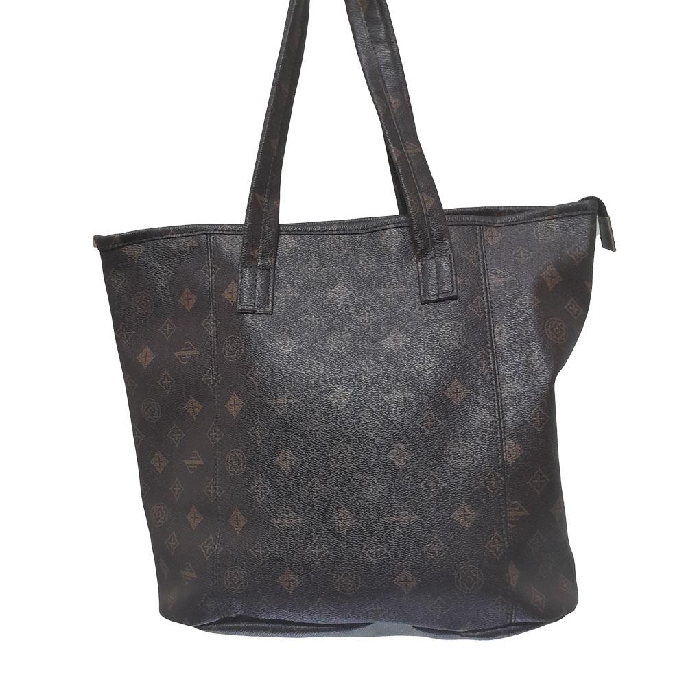 Floral Brown Shopper Bag + accessories