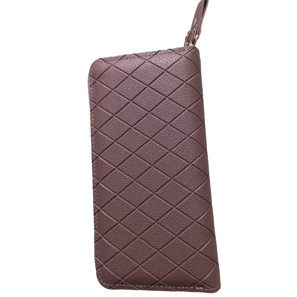 Purple Wallet with Letter Pattern - Image 3