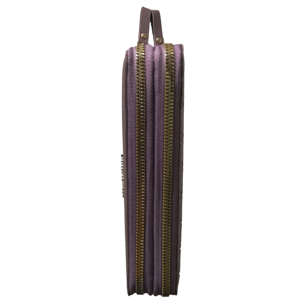 Purple Wallet with Letter Pattern - Image 4