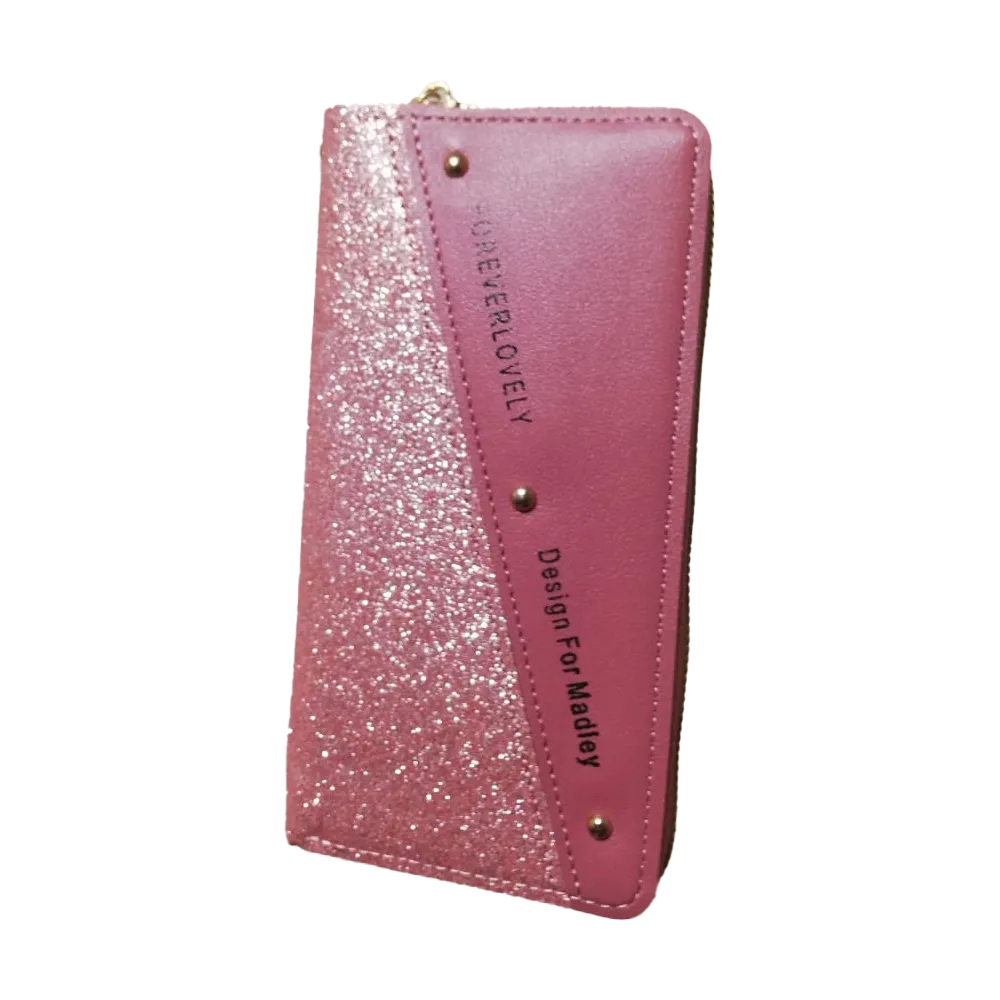Pink Glitter Wallet